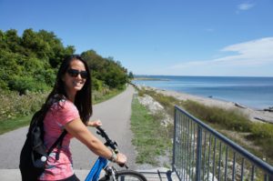 biking around Lake Erie