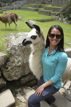 Selfie with llama